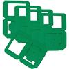 Folia 9851/5 - spazi Lanterna 3D Ondulato, 5 Pezzi, Circa 14 x 14 x 18, 5 cm, Verde