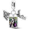 The Charmery Ciondolo a forma di Parigi Lourve, in argento 925, compatibile con braccialetti Pandora, Trollbeads, Chamilia, Biagi e molti altri braccialetti con ciondoli del Regno Unito.