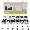 SeKi 17456 - Set di 160 viti senza testa, 12 diverse dimensioni M3, M4, M5, M6, M8, M10, viti a perno metrico, dimensioni in pollici, testa esagonale, vite a brugola