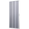 Forte: Parete doccia Flex a soffietto in PVC, Anticalcare, Riducibile, Resistente agli urti, Kit completo, 140L x 185H, Bianco