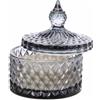 ARPIMEX Candela Vasetto Vetro con Cera D 8,5 Cm H 10 Cm Bomboniera Grey