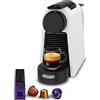 Nespresso De'Longhi Nespresso Essenza Mini - Macchina da Caffè, Sistema a capsule Nespresso, Set di Benvenuto Incluso, Design Compatto, 1 tazza, Pressione 19 Bar, 1310W, Bianco Opaco (EN85.WMT)