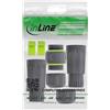 InLine Connettore per cavo patch InLine® Cat.6A, IP68, 2 prese RJ45, schermato, M20