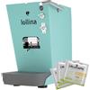 LOLLOCAFFÈ Lollina Macchina Da Caffè Cialde 44mm Acqua Marina + 40 Cialde Omaggio