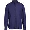 MAZZARELLI - Camicia in lino - Blu