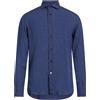 MAZZARELLI - Camicia in lino - Blu navy