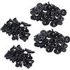 Kznifmk 60 Pezzi Parti in plastica 8 mm Chiusura per Clip del Rivetto del paraurti con Foro Nero