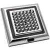 TOTMOX Set di 1 plafoniera LED per camper con finitura cromata, interruttore on/off per illuminazione interna 42 LED per auto/camper/roulotte/camper/barca DC 12 V, bianco