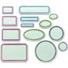 Sizzix Thinlits Vintage Labels Set di Fustelle Dettagliate di Tim Holtz per Journaling e Mixed Media - 13 Pezzi