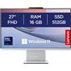 Lenovo IdeaCentre Computer desktop All In One Display 27 FHD Intel Core Ultra 7