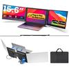 Bunosdias Kwumsy Monitor Portatile 15,6 Pollici Triplo Schermo per Laptop FHD 1080P IPS
