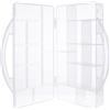 InLine® Scatola per piccoli oggetti, 11 scomparti, trasparente per viti e accessori, con coperchio a clip e maniglia, compatta e robusta, 43009N