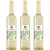 HÖLLINGER - JUST LOVING NATURE Sciroppo per cocktail biologico Höllinger Mojito - Organic Lime-Mint Syrup, Alcohol-Free, Vegan, 3x500ml Glass Bottle, Caribbean Flavor