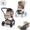 Cybex + - Cybex Gold Trio New Balios S Lux 2026 Almond Beige Navicella Richiudibile Con Cloud T (Almond Beige)