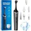 Fouvin Set professionale per la rimozione del tartaro, con 5 modalità per la pulizia dei denti e sbiancamento dei denti, impermeabile IPX6, illuminazione a LED, con 5 testine