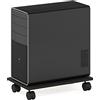 Furinno Econ Home Office Sotto Scrivania CPU/Supporto Stampante con Ruote, Espresso