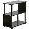 Furinno 2-Tier Flexi Libreria, Legno, Marrone (Espresso), 2 Scomparti
