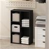 Furinno Reed 5-Cubo Armadio multiuso con scaffale aperto e deposito di vestiti, organizzatore di stoccaggio, Legno Nero
