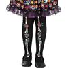 Funidelia | Collant da Catrina per bambina Teschio messicano, Halloween, Day of the Dead (Dia de los Muertos), Horror - Accessori per bambini, accessorio per costume - Nero