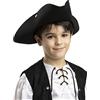Funidelia | Cappello da Pirata Nero per Bambina e Bambino Corsar, Bucaniere - Multicolore, Accessorio per Costume