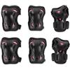 Rollerblade SKATE GEAR W 3 PACK, Set di protezioni per pattini in linea, nero/lampone, M, donna