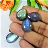 15 x 20 mm arcobaleno fuoco labradorite pera cabochon pietra preziosa sfusa l...