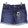 Levi's Classic Premium Big E Shorts Da Donna W28 Cuffi Stretch