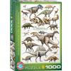 Empireposter puzzle da 1000 pezzi - Puzzle - Dinosauri del Cretaceo + Cornice in alluminio per puzzle da 1000 pezzi