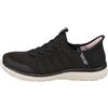 Skechers Sneaker Virtue Glow da Donna, Nero, 39,5
