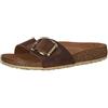Birkenstock 1006525 Madrid Big Buckle cognac, Oiled Leather PIANELLE Donna, Cognac EU 40
