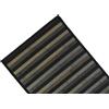 Generico Tappeto Stuoia in Bamboo Effetto Legno Moderno Degradè - Passatoia Cucina Antiscivolo con Fondo Sicuro, Diverse Misure (Nero, 50x290 cm)
