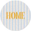 MuchoWow© Zerbino deurm_90x90 cm Tappeto Ingresso Estate Piccolo Indoor Doormat Tridimensionale Autunno Geometrico Moderno Nonni Pianoforte Arancione - Blu - A righe - Home