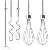 Linkidea Accessori per frullatore a mano, asta di miscelazione, ganci per impasto, accessori per frullatore a mano in acciaio inox, compatibili con frullatori manuali Kitchenaid KHM3 KHM5 KHM7 KHM9