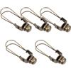 Tofficu Adattatore Clip Paralume in Metallo per Lampadine a Candela, Kit 5 Pezzi Puntale Portalampada, Accessori per Paralumi per Illuminazione Decorativa e Sostituzione Facile per