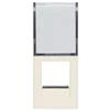 Vimar 30339.CC Linea adattatore Keystone con portello antipolvere, canapa | Vimar 30339.CC Linea Adattatore con portello antipolvere per connettori Keystone, canapa
