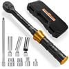 TAGVIT 3/8 Chiave Dinamometrica per Auto | 5-60Nm, Precisione ±3% | Kit Completo per Cambio Candele con Prolunga 250mm e Presa Magnetica