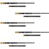 Emuca - Guide per cassetti con cuscinetti a sfera 45mmx600mm, Set di 5 coppie di binari ad estrazione totale con chiusura ammortizzata, Nero