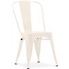 Iconik Interior Tolix Stylix - Sedia da sala da pranzo, design industriale, in acciaio, nuova edizione