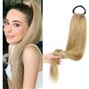Meisi Extension a coda di cavallo lunga 81,3 cm, con elastico ed elegante, capelli sintetici morbidi naturali, per donne e ragazze (#24, 80 cm)