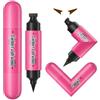 STNFAREBI Timbro Eyeliner marrone a doppia punta, punta Liner per riempire gli spazi, rotazione 90° pieghevole, impermeabile per occhi Liner, asciugatura rapida, lunga tenuta, alta pigmentazione, adatto ai