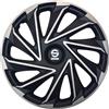Sparco Set 4 copricerchi 16 pollici copriruota auto Varese SPC1680SVBK argento nero