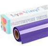 Lya Vinyl Viola termovinile per tessuti, 30,5 cm x 305 cm, termovinile per Cricut e Cammeo, vinile termoadesivo per tessuti Cricut per t-shirt, abbigliamento, cappelli