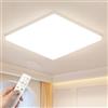 OTREN Plafoniera LED Soffitto Dimmerabile con Telecomando, 40CM 55W 5500LM | 3000K-6500K IP44 Impermeabile Lampadario led per Bagno Cucina Soggiorno Camera Corridoio Balcone