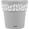 Stefanplast Vaso Cloe in Polipropilene con riserva Colore Grigio cm20, 20cm