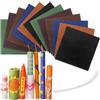 Fouvin Set di 12 candele di cera d'api colorate, 20 x 20 cm, foglie di cera d'api per la produzione di candele, candele fai da te per adulti e bambini