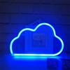 HULX Luci al Neon, Insegne al Neon a LED Luce Notturna Nuvola Luci al Neon Luci al Neon Batteria USB (Blu)