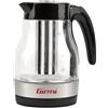 Girmi BL51 Bollitore e Tisaniera, 2200 W, Capacità 1,7 Litri, Caraffa graduata in Vetro, Filtro inox per tè e tisane, Rotazione 360°, Interruttore di accensione, Nero