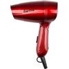 Girmi PH02 Asciugacapelli da Viaggio, 1200 W, Doppio Voltaggio, 2 Velocità, Manico pieghevole, Rosso