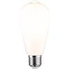 Paulmann 29118 Lampadina a filamento LED 230V ampolla ST64 E27 806lm 7W 2700K dimmerabile opale
