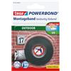 tesa Nastro Biadesivo di Montaggio Powerbond Outdoor - 1,5 m x 19 mm